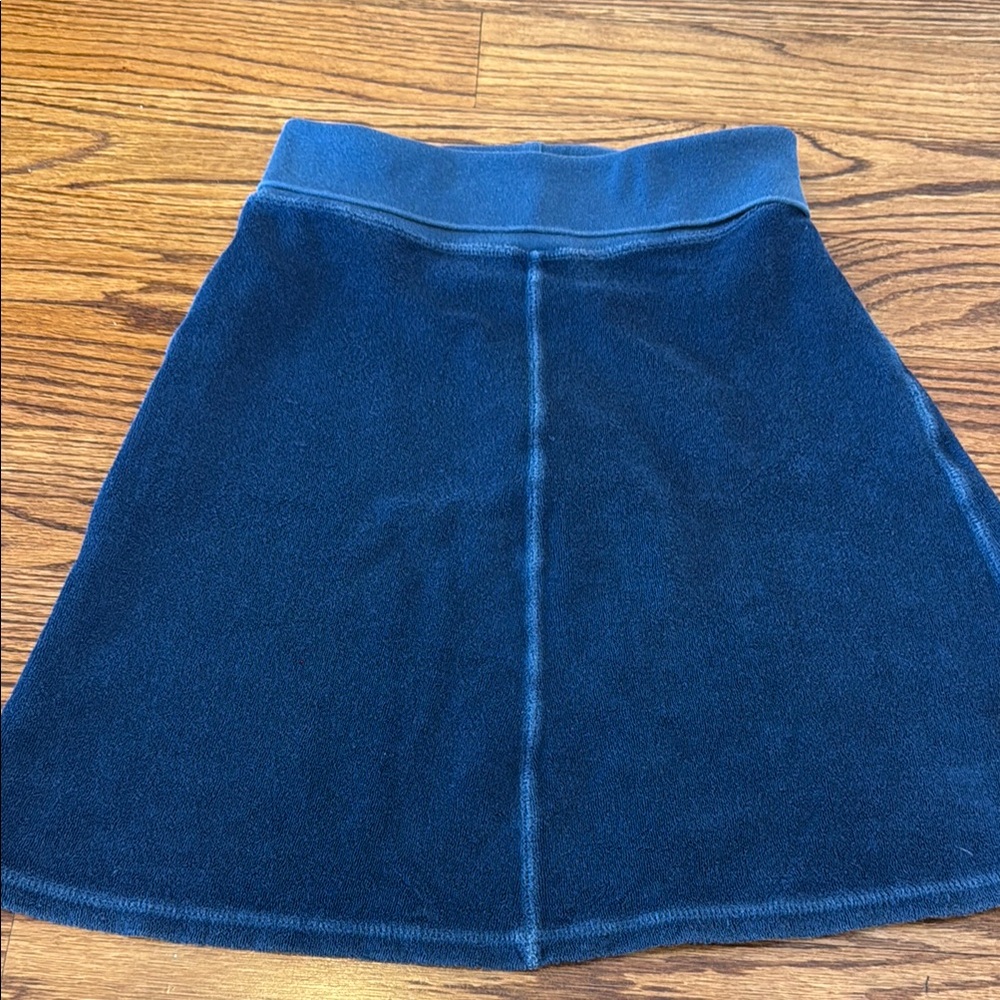 Bottlecaps Girls Classic Blue Terry Cloth knee length Skirt Sz XL uniform